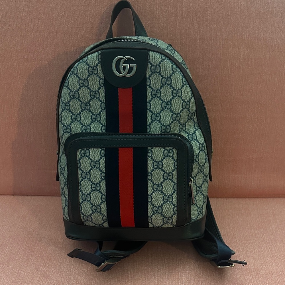 Gucci Backpack - Blue and Red